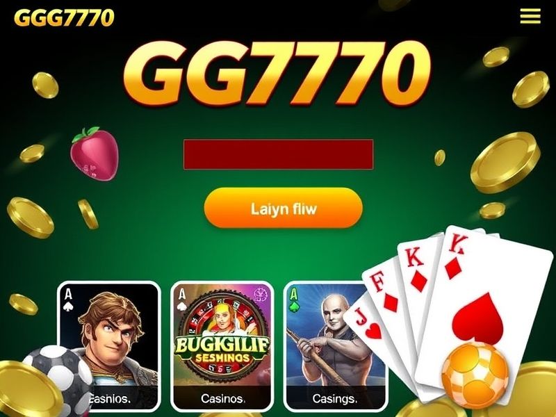 Welcome to gg777.com – your premier destination for online gambling with exclusive bonuses and games like slots, poker, roulette, and more. Play for real money on a trusted platform.